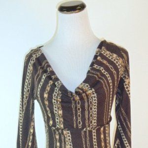 LEONA EDMISTON FROCKS brown classic DRESS 1 S